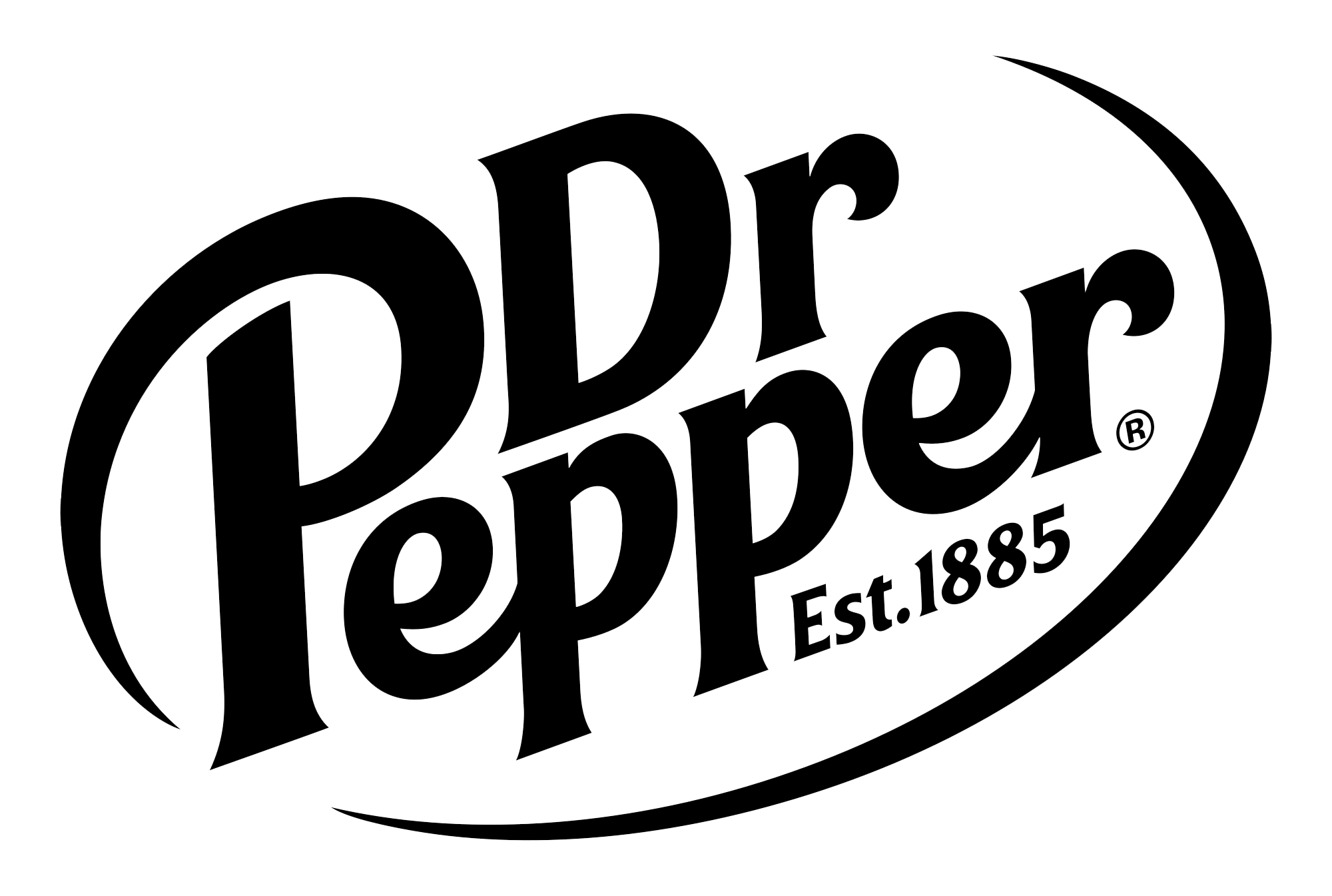 graphic design Dr. pepper logo