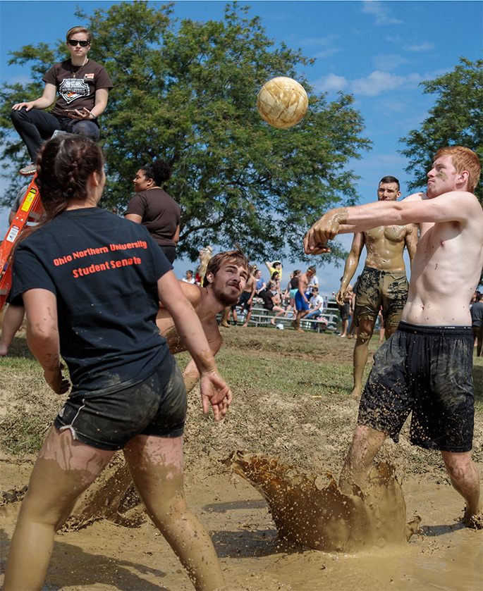 Mud Volleyball at Founders Hall