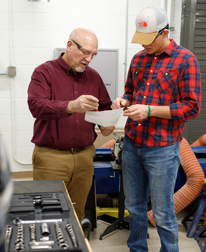 Manufacturing Technology working with professors