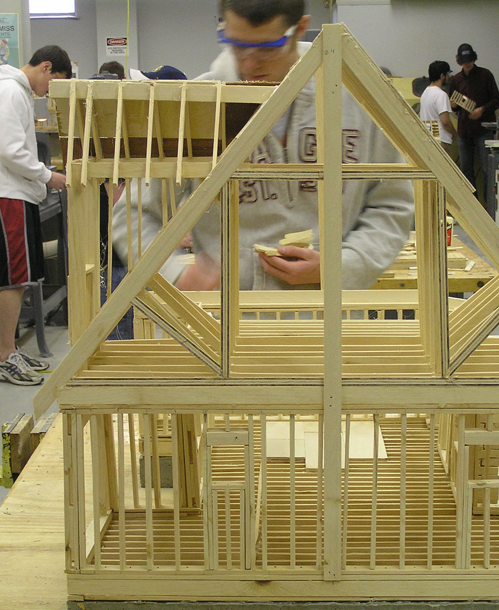 Building a model house in lab
