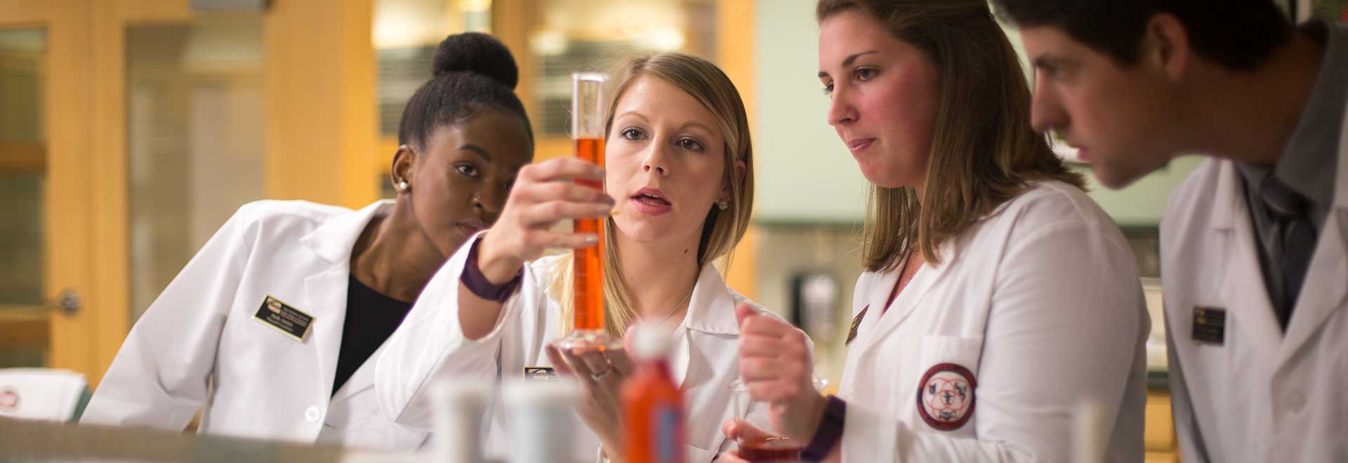 Students in the ONU pharmacy skills center