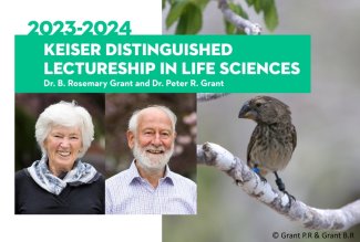 Graphic with photos of Keiser speakers and a bird
