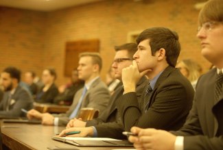 Ohio Northern University law students at an Ohio 3rd District Court of Appeals hearing.