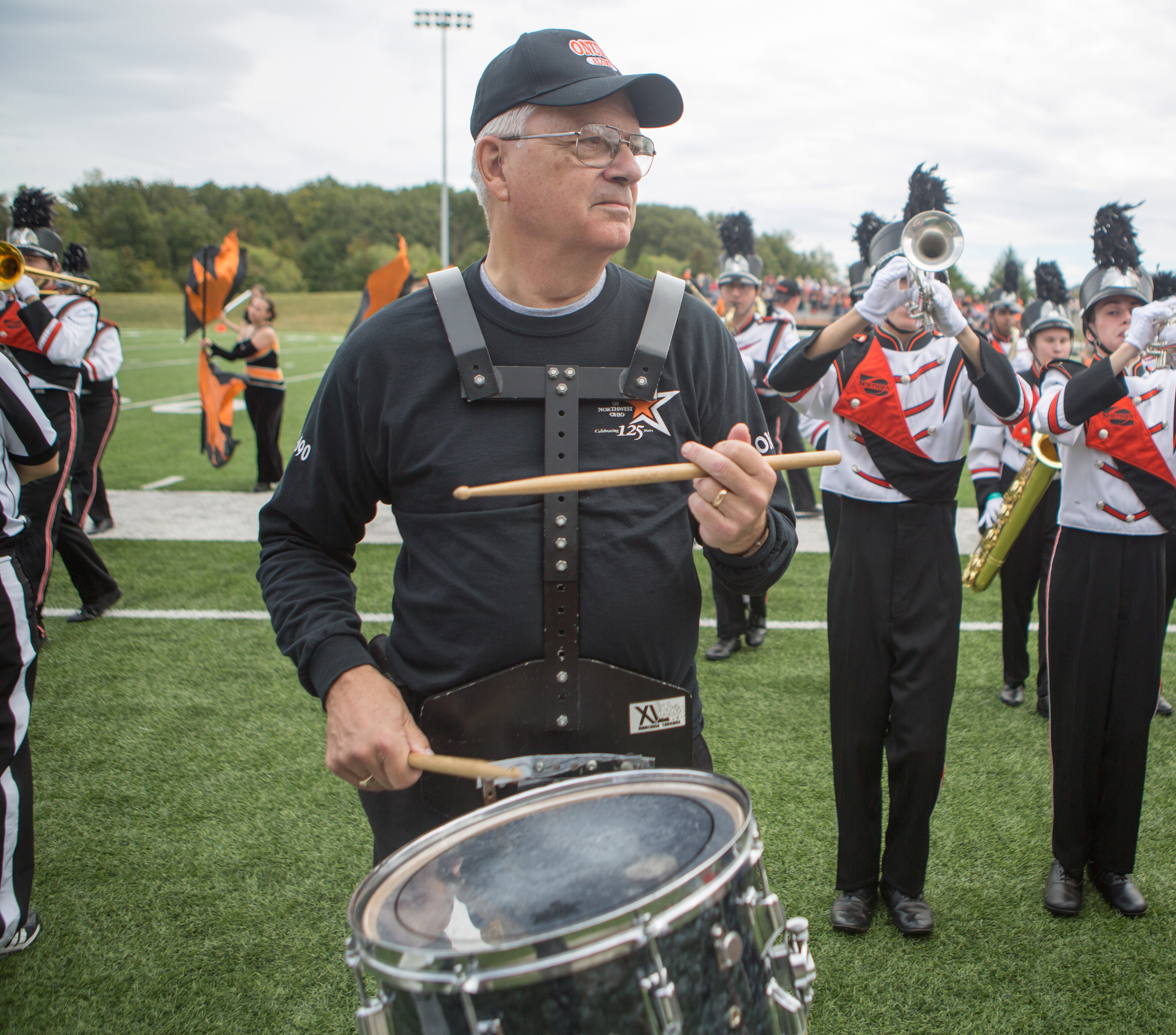 Photo of Spinner playing with the band