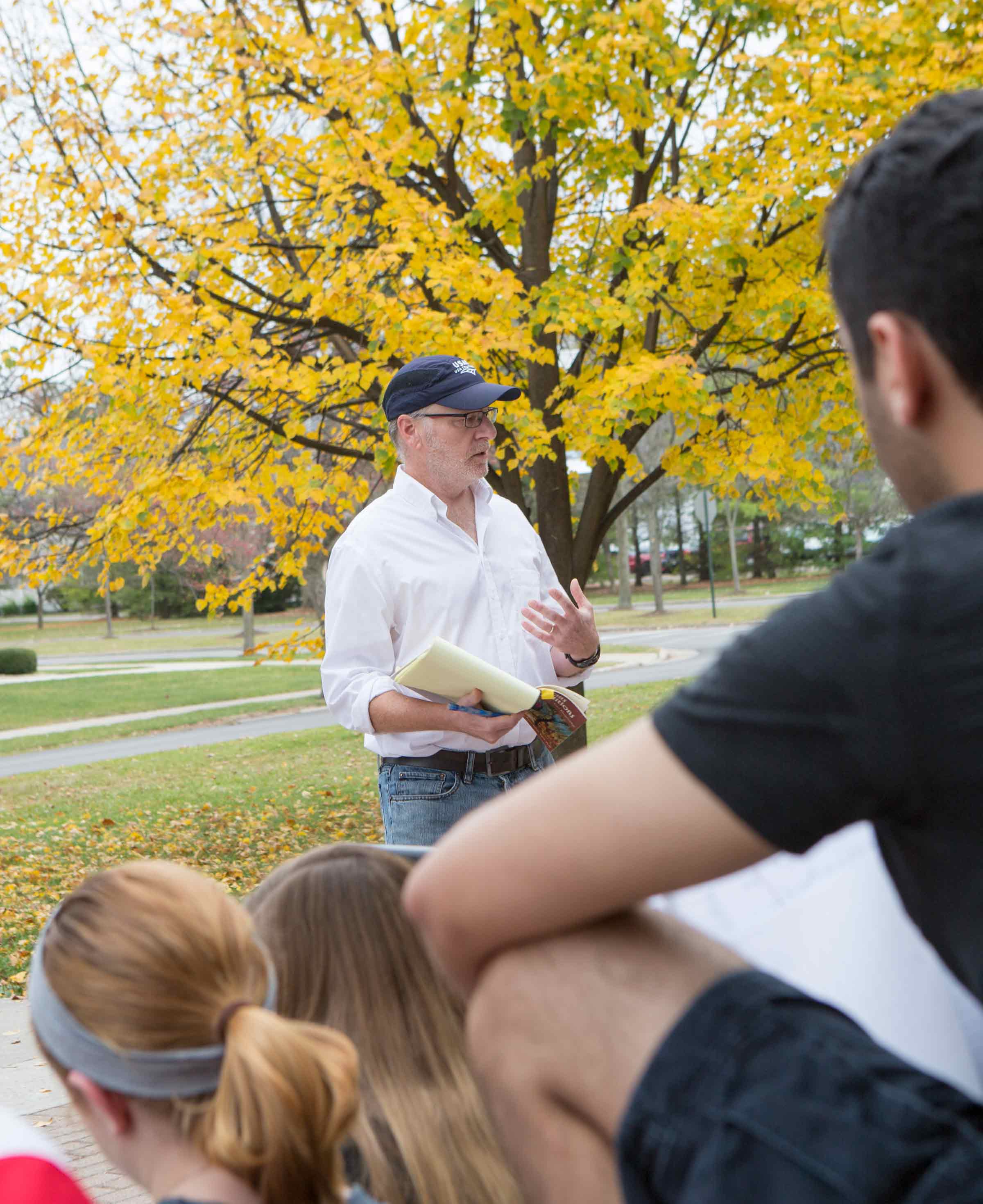 language arts education class outside