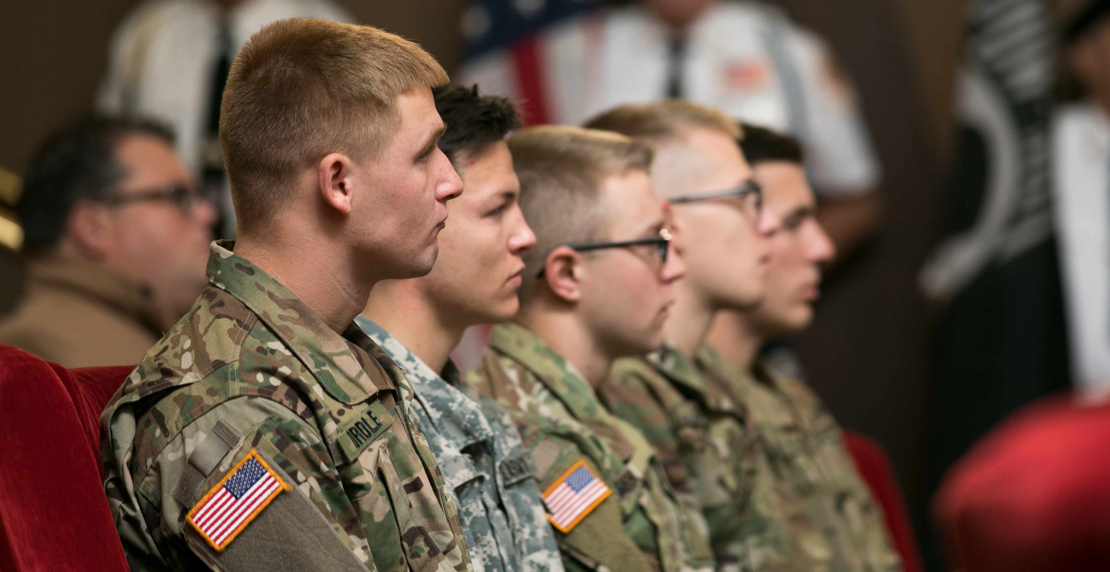 financial aid Veterans Day ceremony 