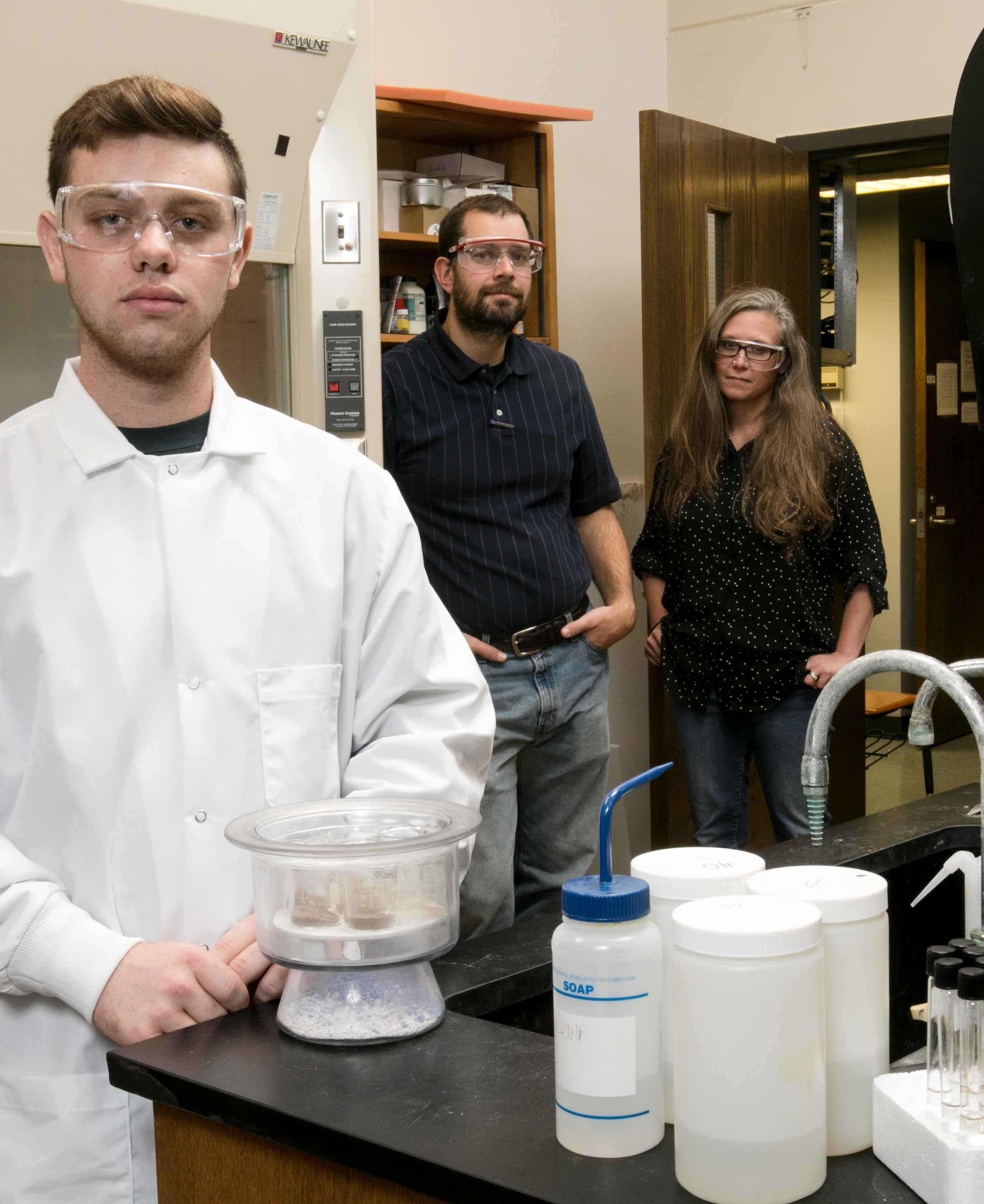 biology professor and students 