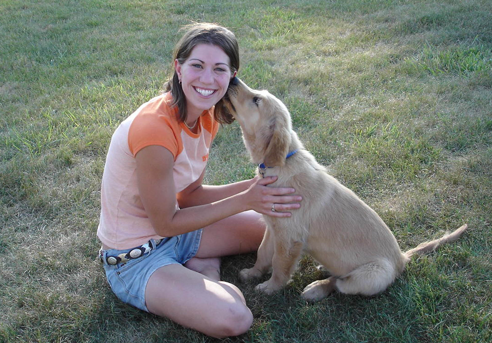 Service dog Zeeke and J.J.