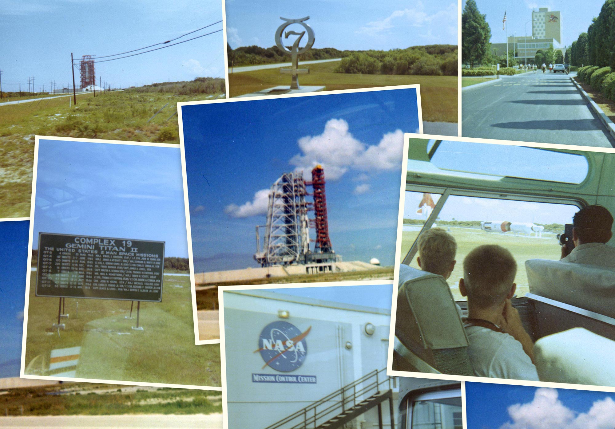 Photo collage of Apollo 11