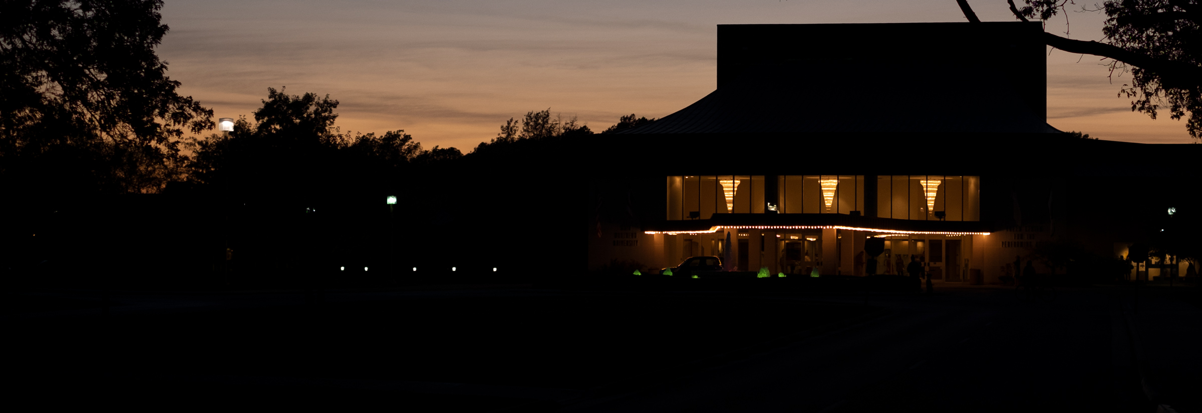 The exterior of The Freed Center for the Performing Arts at Ohio Northern University