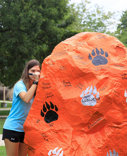 Spirit Rock signing at orientation