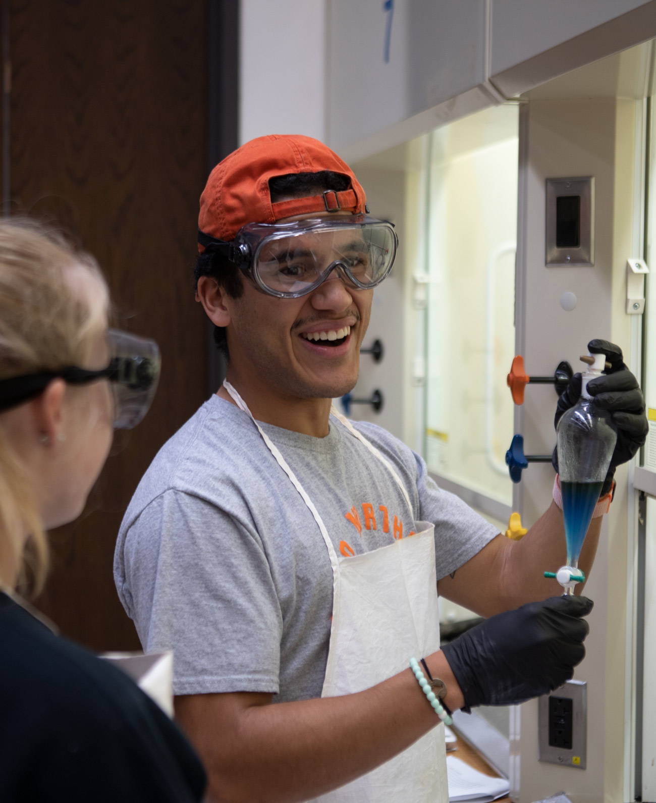 Chemistry students work at Ohio Northern University.