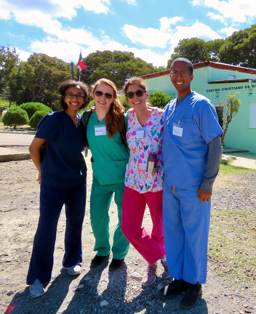 Public health students in the Dominican Republic.