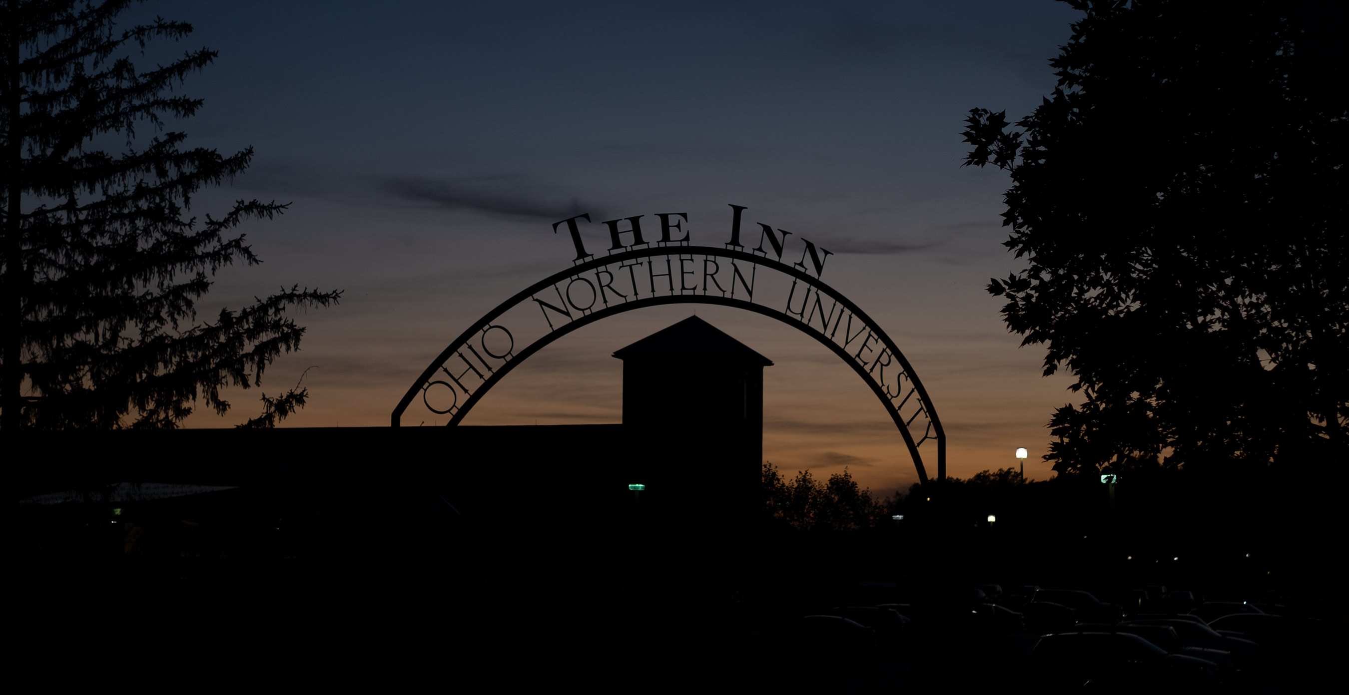 exterior signage of The Inn at Ohio Northern University.