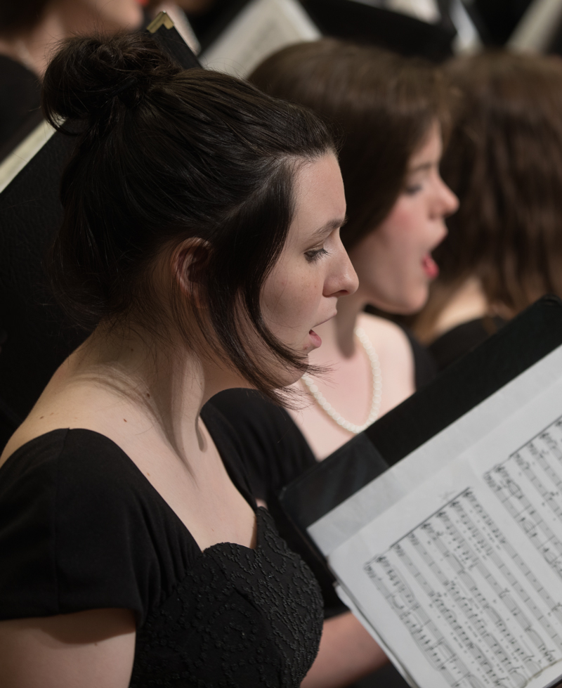 university singers performance. 