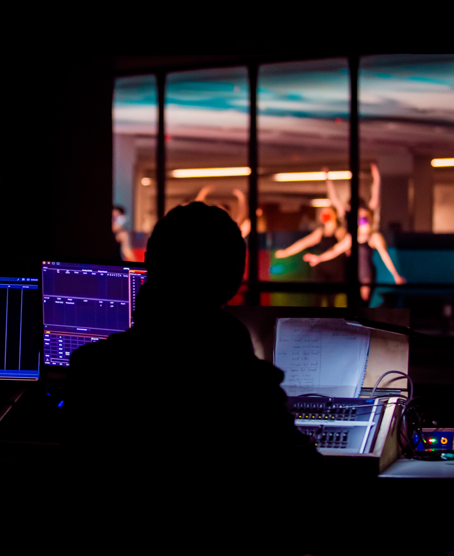 backstage of a dance production.