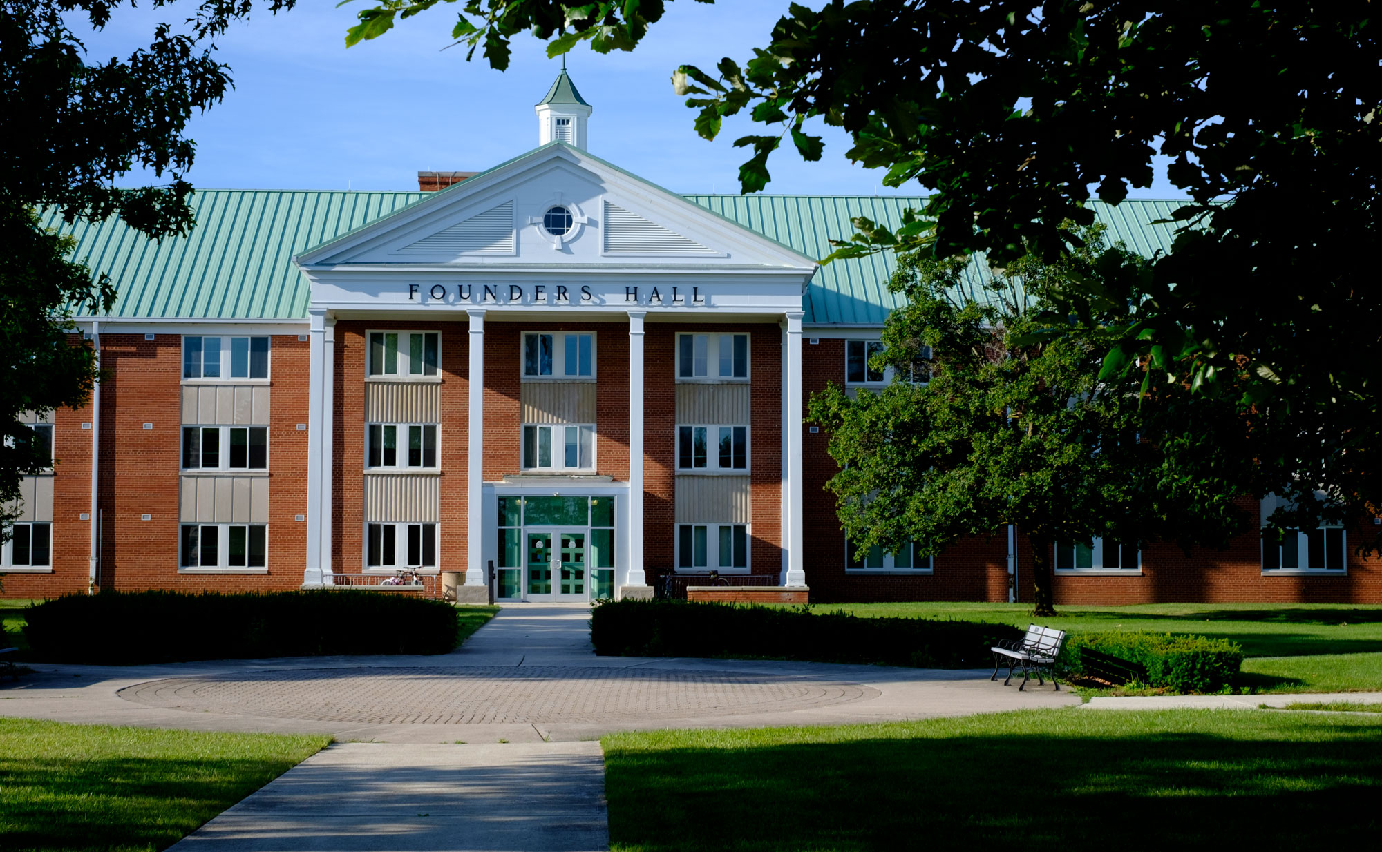 The exterior of Founders Hall at Ohio Northern University.
