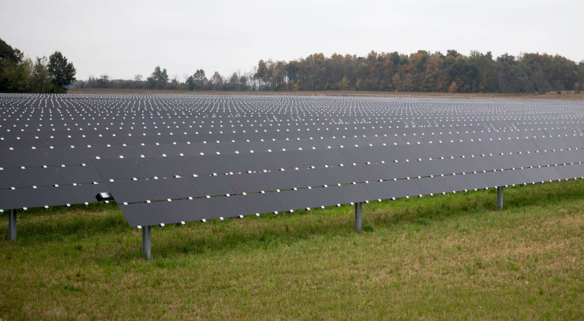 solar field at Ohio Northern University.