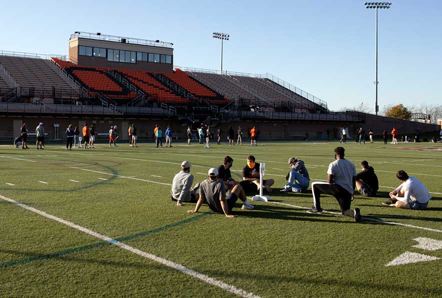 Students participate in on of the ONUnity events in fall 2020