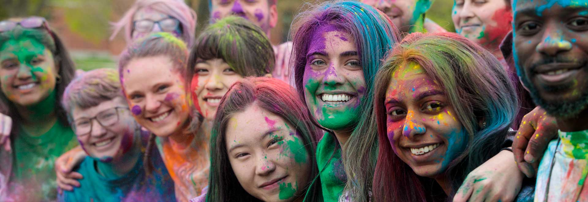 Holi festival at Ohio Northern University