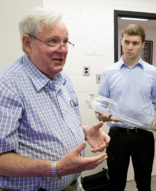 James Lehr Kennedy and senior capstone students