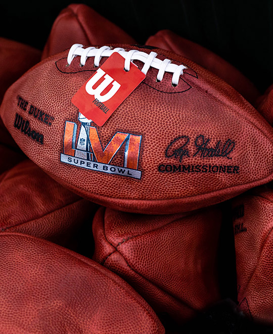 Making the Super Bowl 56 game ball