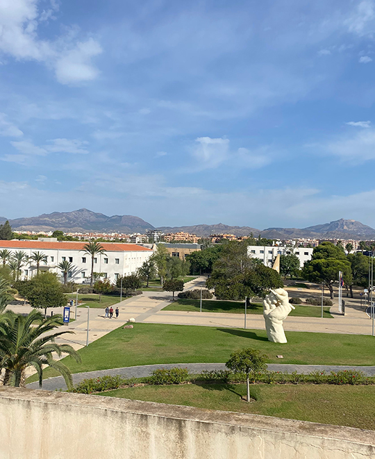 Burnett - The view from my usual classroom at the University of Alicante.
