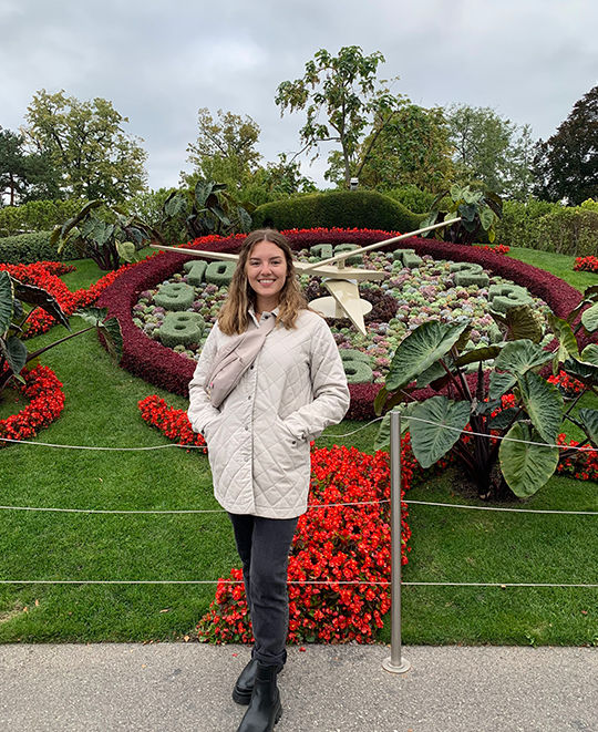 Burnett - The famous flower clock, located in Geneva, Switzerland.