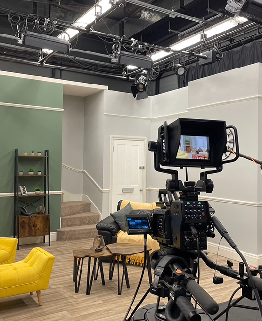 Jingo - Studio setting for Caleb’s Acting for the Camera class at the University of Salford.