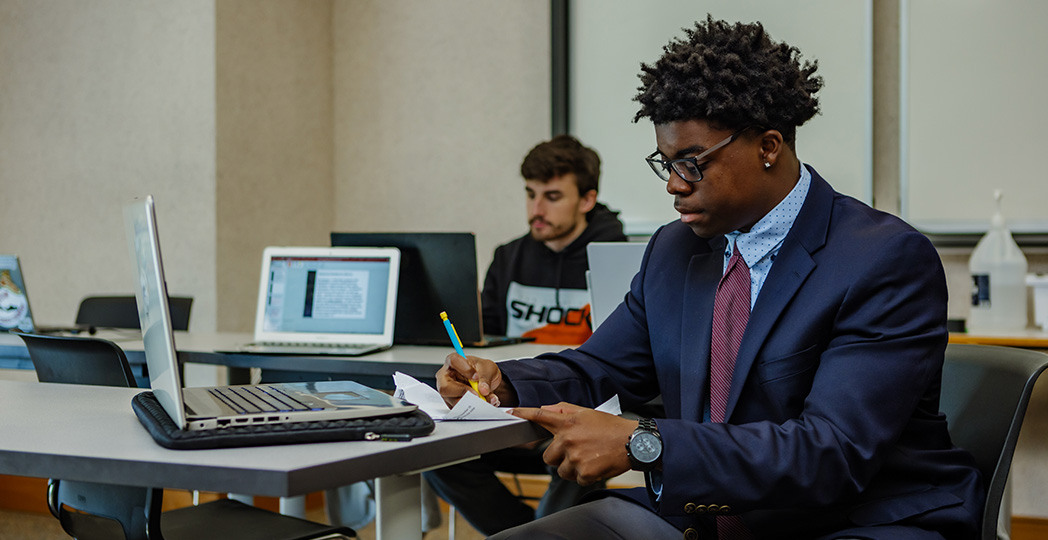 Business Students in suits