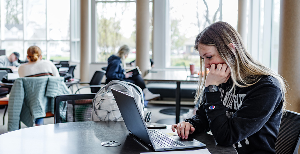 Business Students studying 