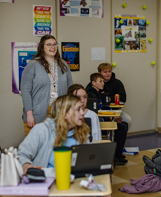 Student Teachers working within classroom