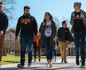 Student walking