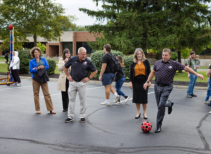 President Baumann first 100 days - day 74 soccer at the BIZBASH