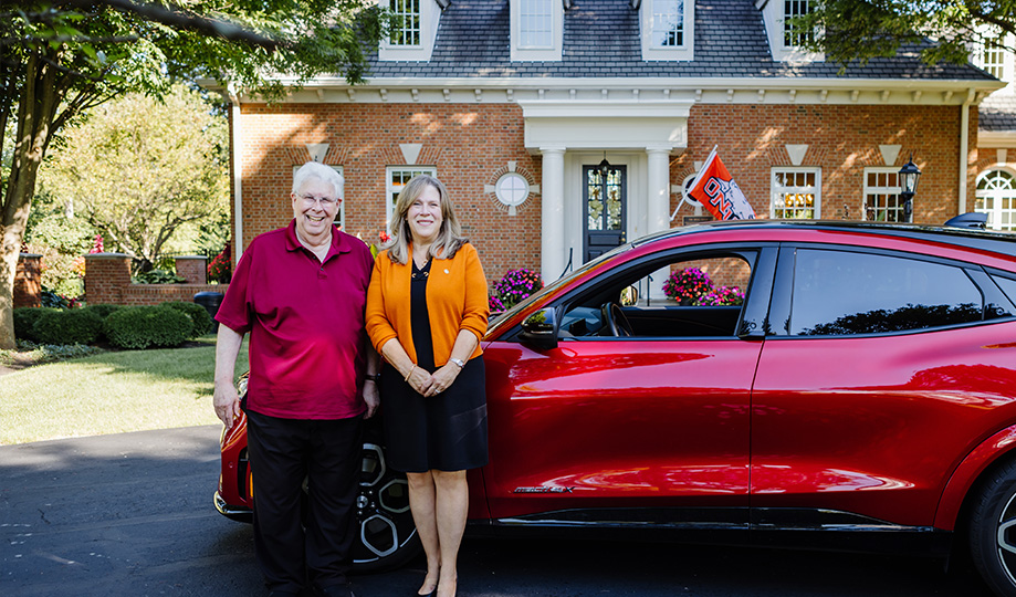 President Baumann first 100 days - day 82 test driving electric car