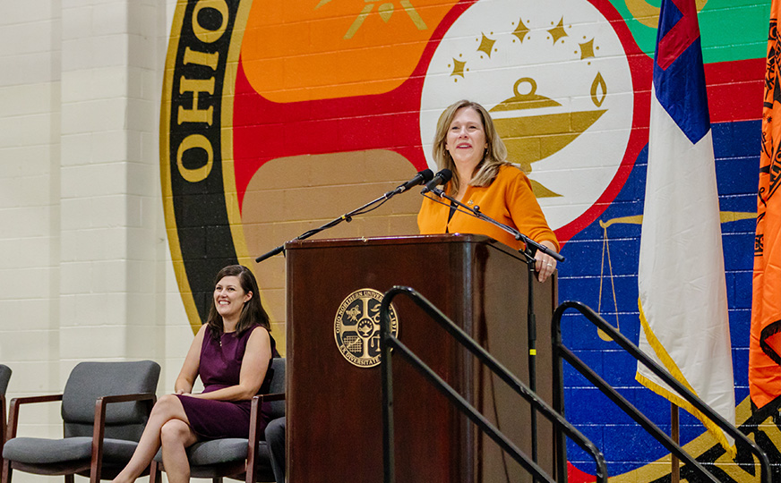 President Baumann first 100 days - day 86 White Coat ceremony