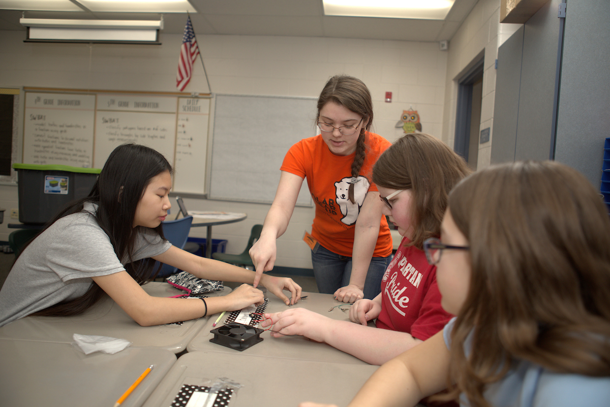 Students on a STEM Day