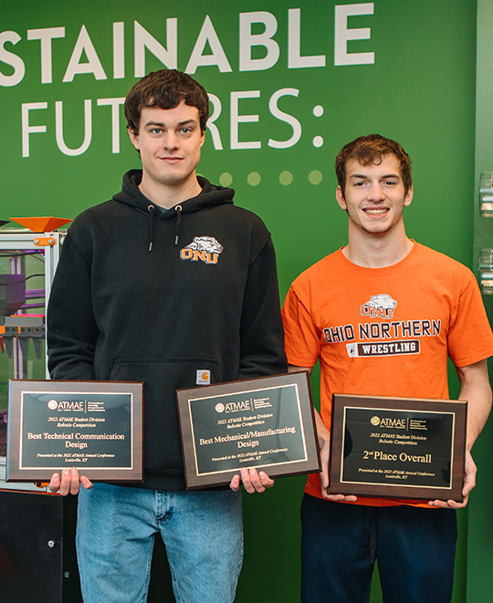 Photo of Robogro team and awards