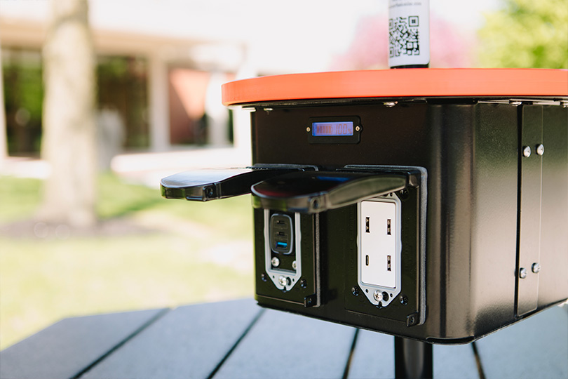 Photo of Solar charging Picnic table 