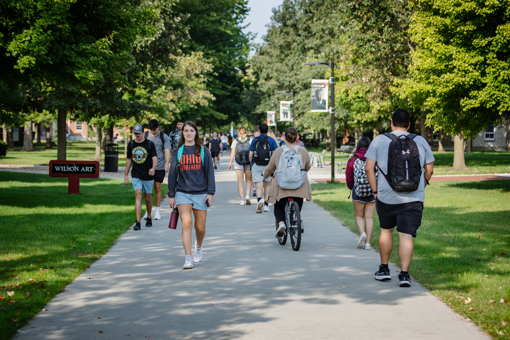 campus beauty at Ohio Northern University