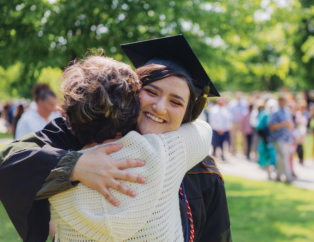 student at graduation