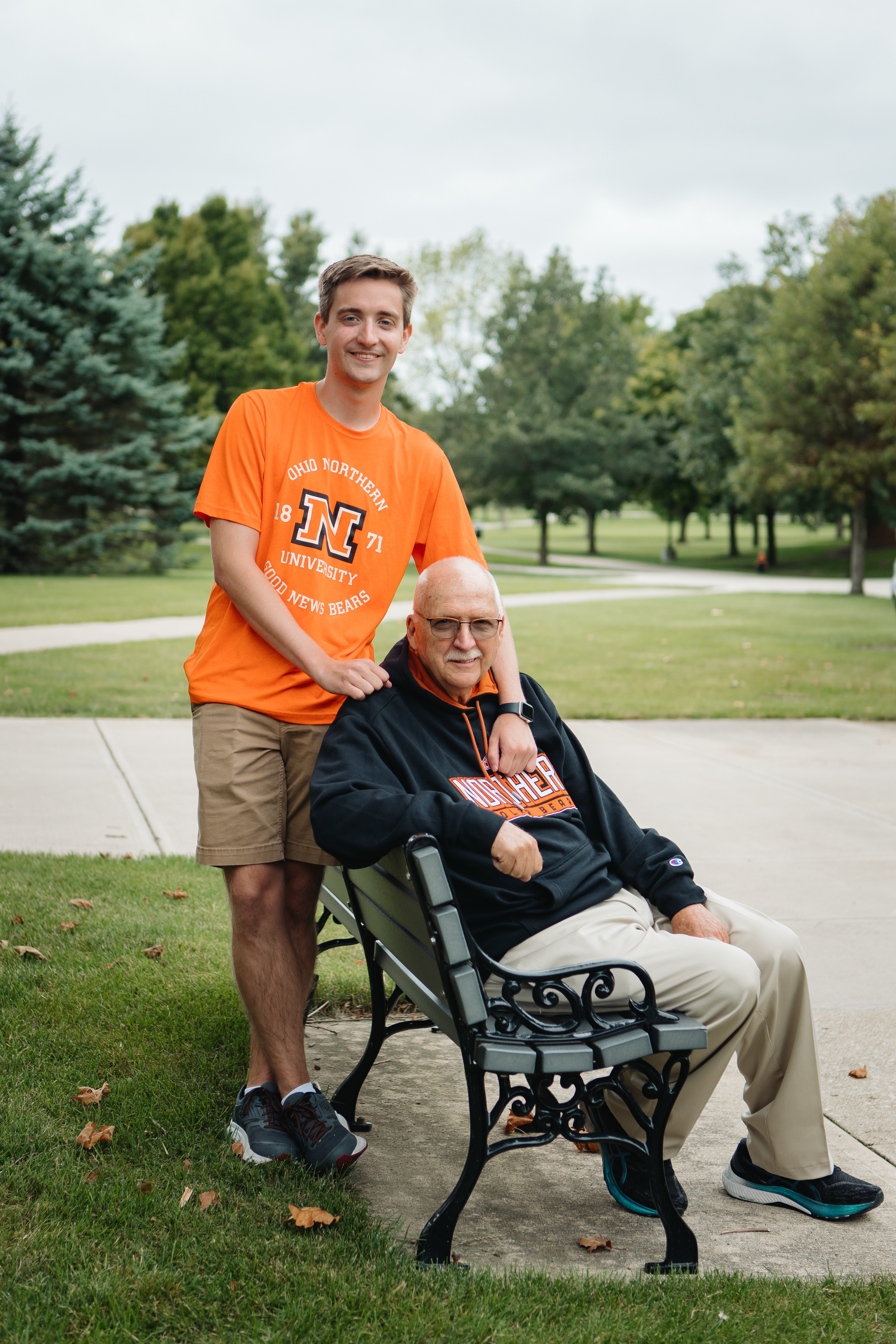 Mason Meyer and his grandfather