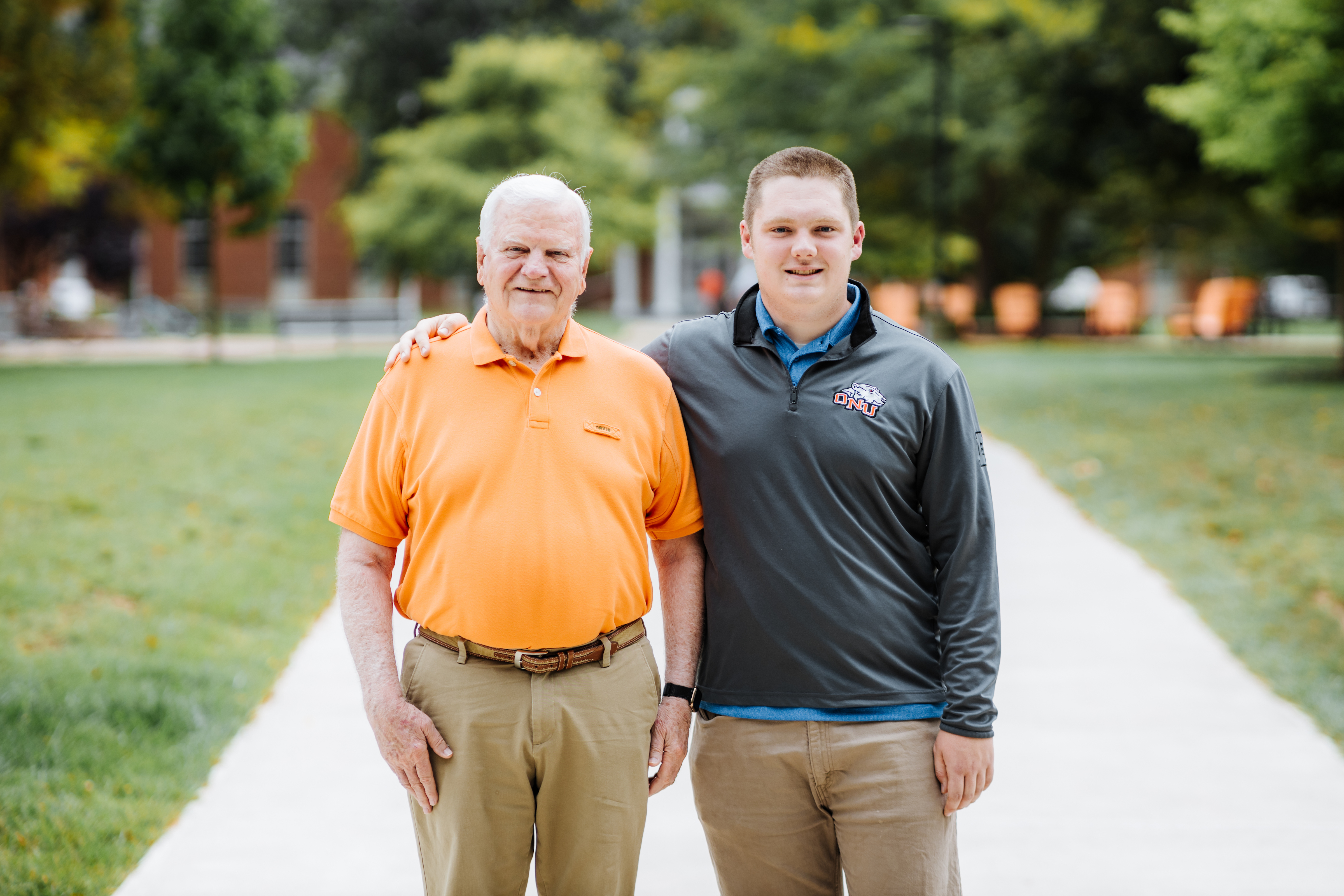 Drew Hurley with his grandpa