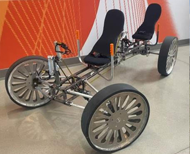 Photo of 2 person pedal-powered rover