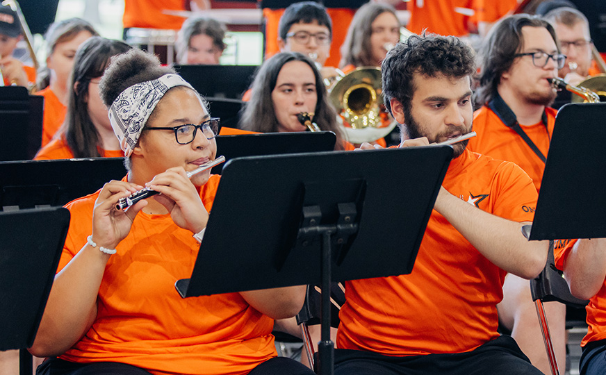 Photo of ONU band students