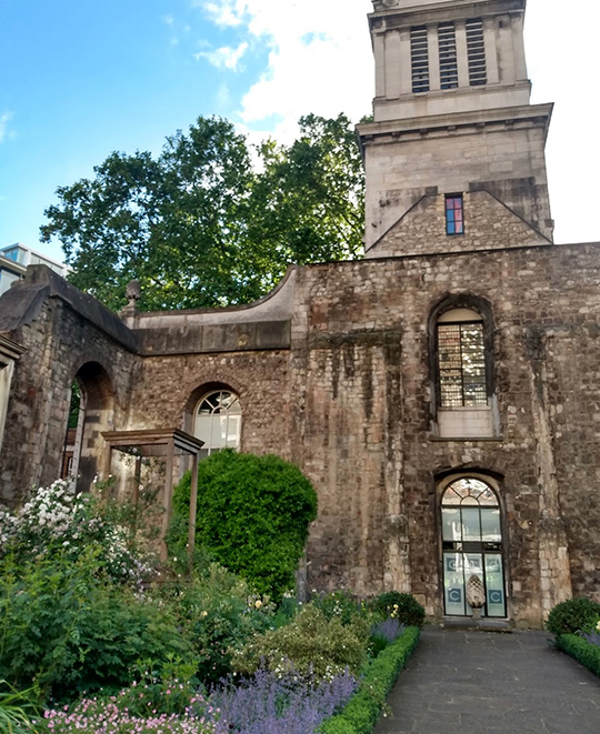 Photo of local architecture that they explored