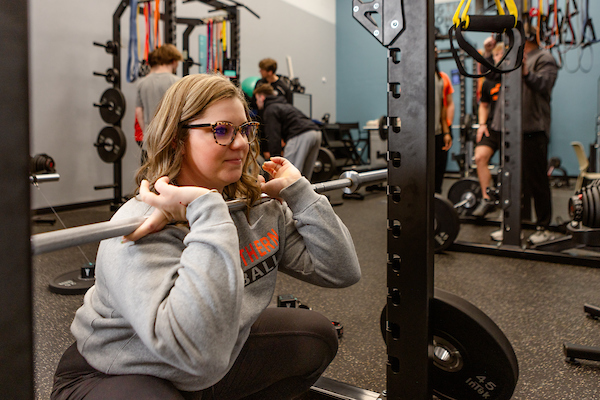 lifting weights