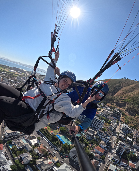 Photo of Mallory sky diving