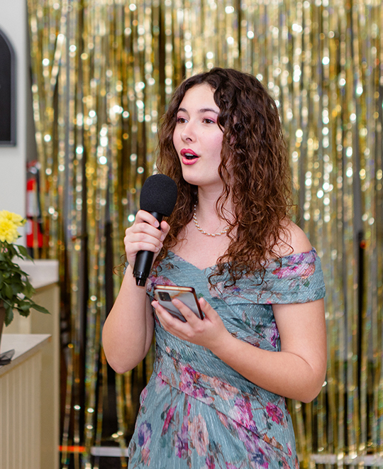 Photo of ONU student singing