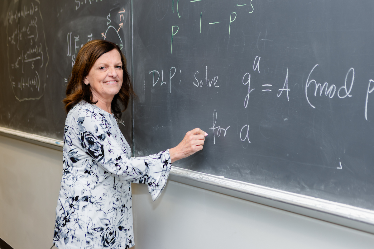Professor Tena Roepke at the board